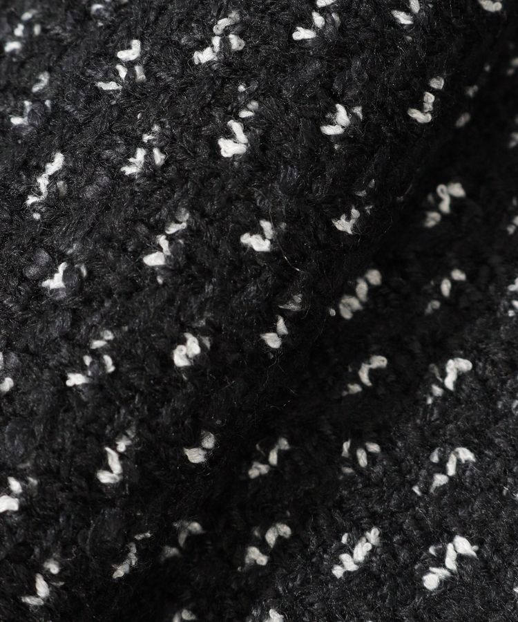 セントアンドリュース SA 裏地付きツイード風ニットカーディガン