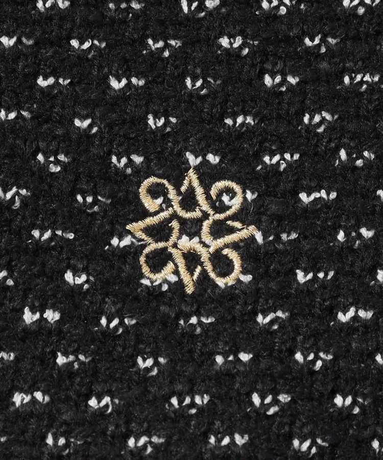 セントアンドリュース SA 裏地付きツイード風ニットカーディガン