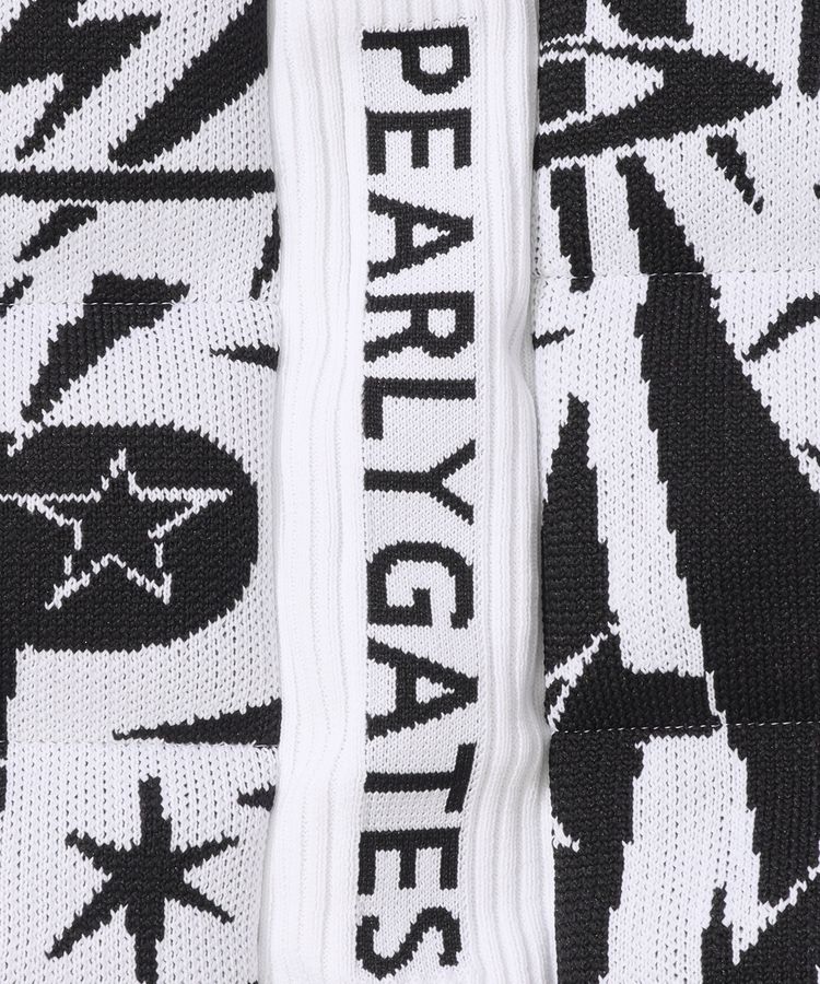 パーリーゲイツ PG スタンドネックジャガードダウンベスト レディース