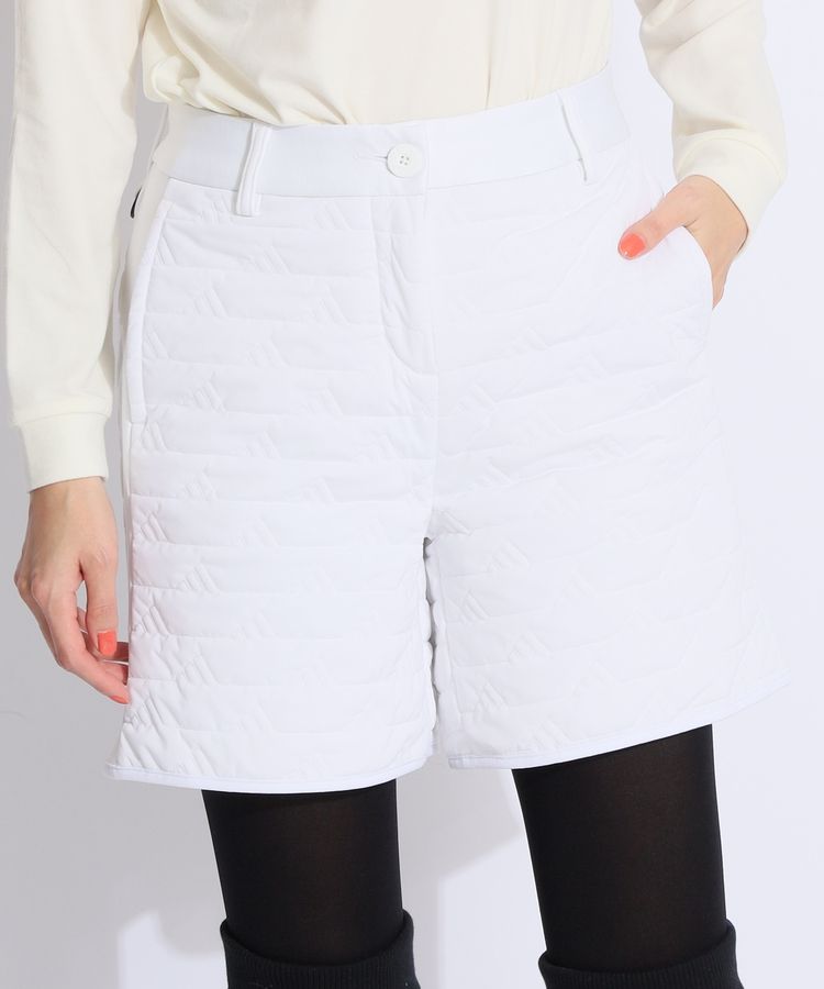 アディダスゴルフ AG 【防風撥水】ロゴ中綿キルトハーフパンツ