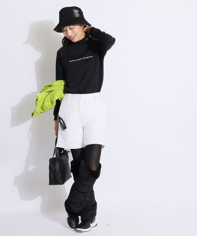 アディダスゴルフ AG 【防風撥水】ロゴ中綿キルトハーフパンツ