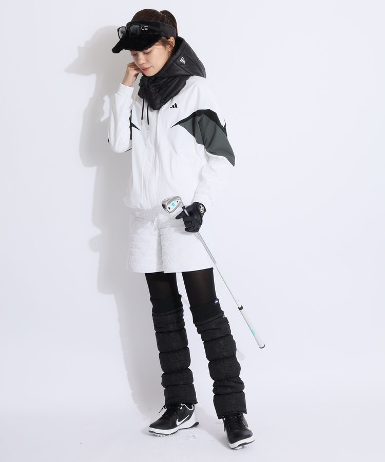 アディダスゴルフ AG 【防風撥水】ロゴ中綿キルトハーフパンツ