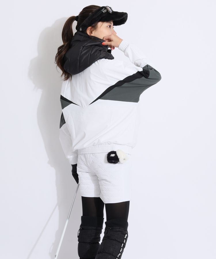 アディダスゴルフ AG 【防風撥水】ロゴ中綿キルトハーフパンツ