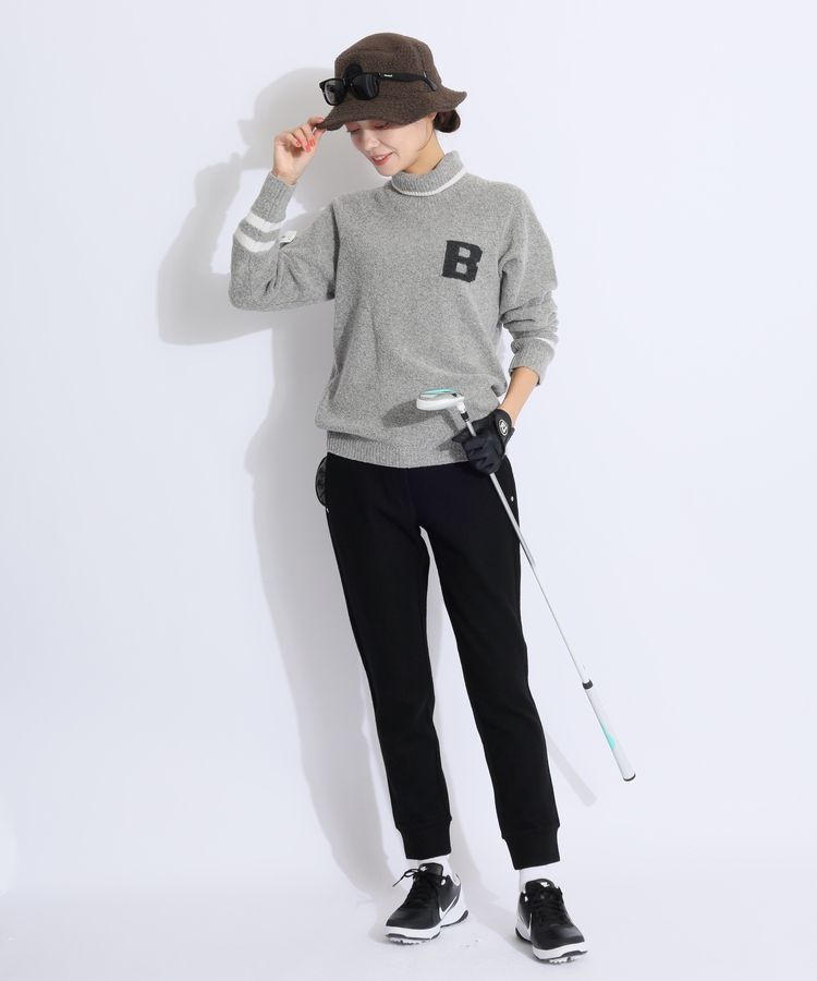 ブリーフィングゴルフ BR ロゴワッペンブークレタートルネックセーター