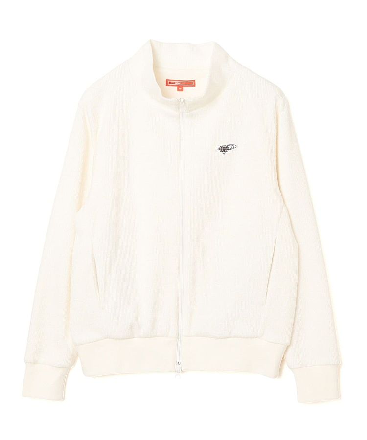 ビームスゴルフ BE 【防風ストレッチ】バックロゴ裏地付きニット