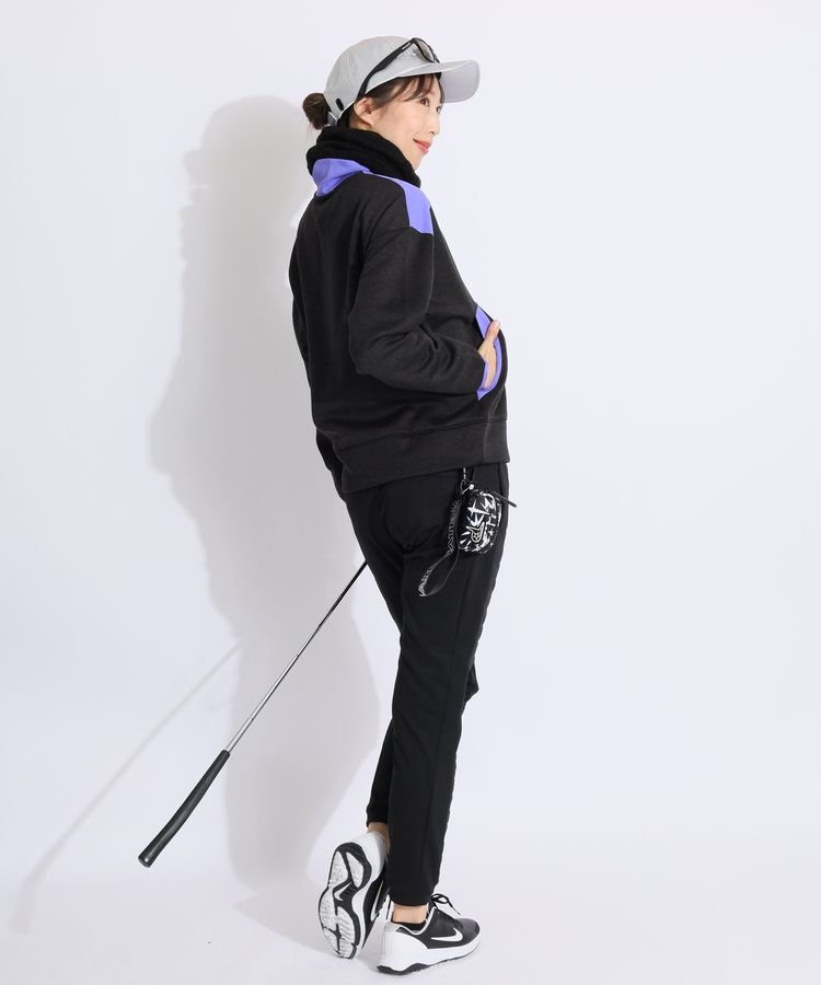 アディダスゴルフ AG ロゴ中綿キルト切替裏起毛アンクルパンツ