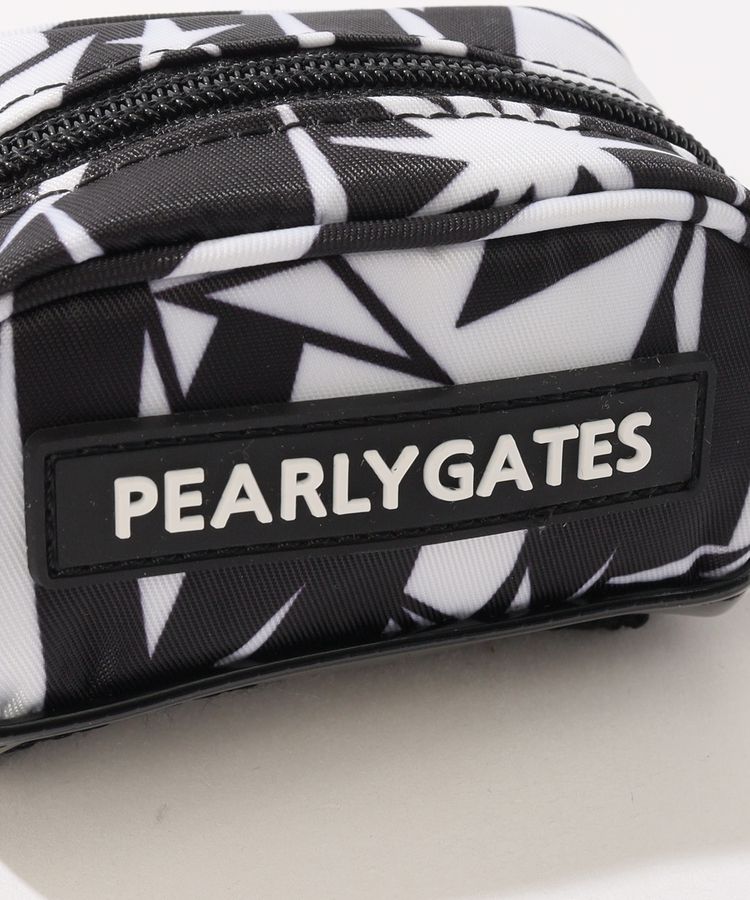 パーリーゲイツ PG チャーム付きギザ星柄ボールポーチ レディース