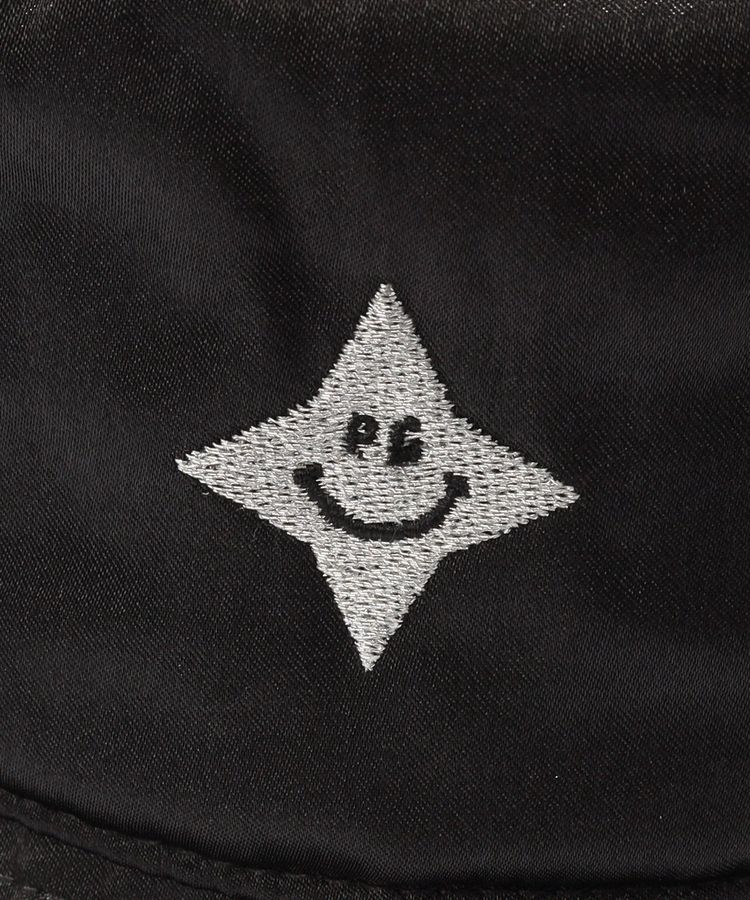 パーリーゲイツ PG ラメロゴ刺繍メタリックバケットハット