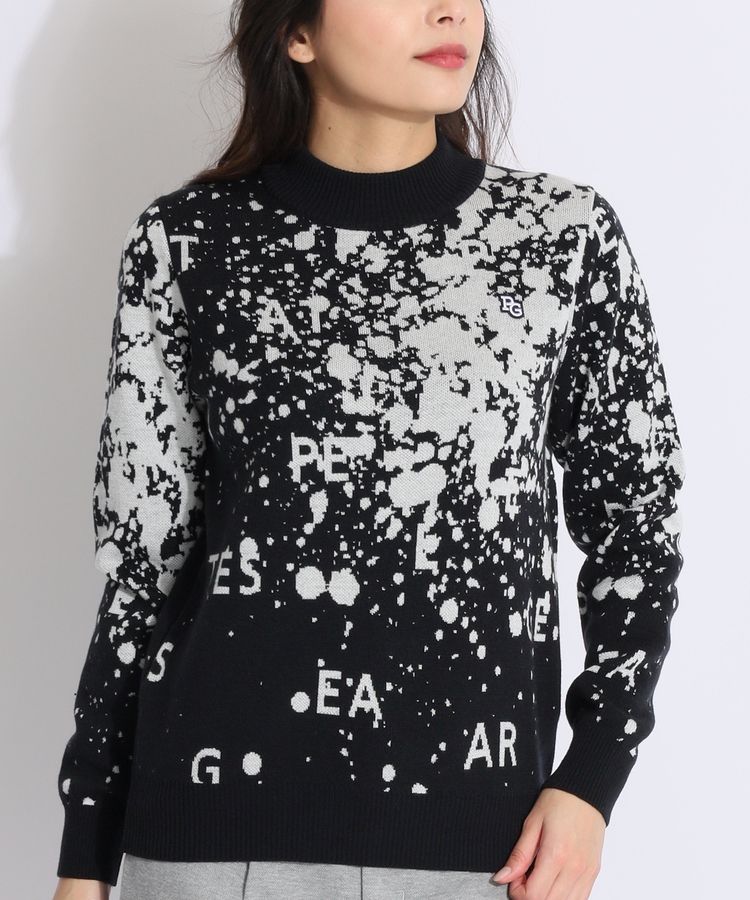 パーリーゲイツ モックネックニット ダークネイビー パーリーゲイツ