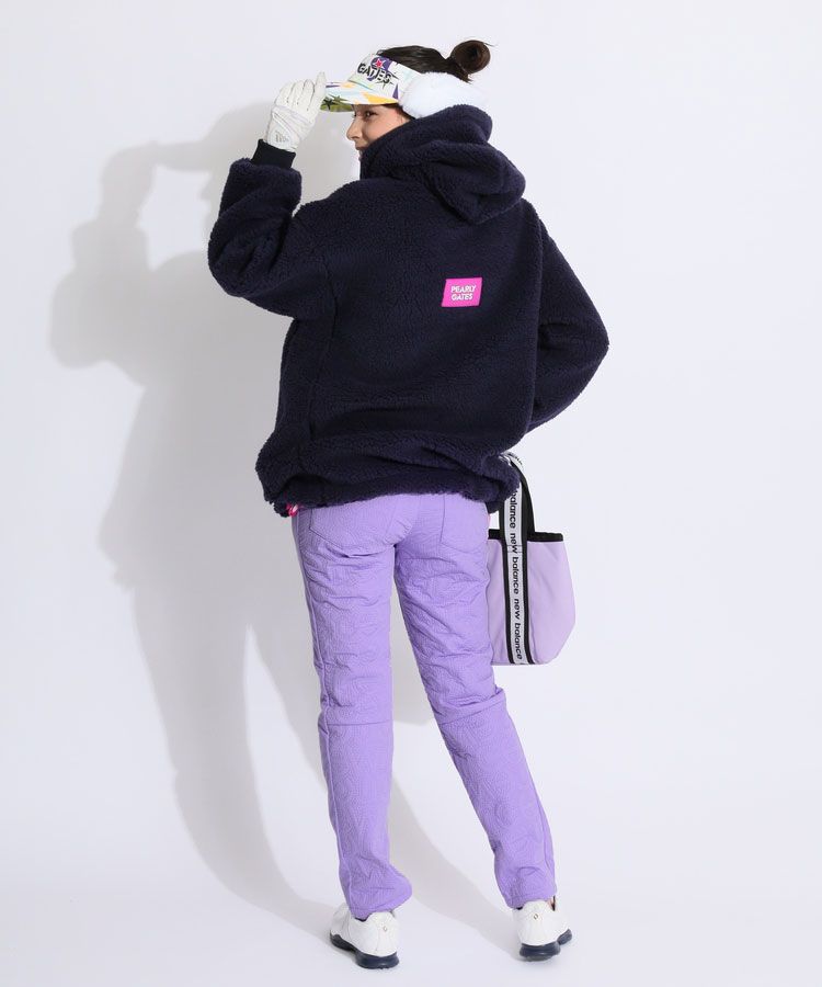 パーリーゲイツ PG 裾ドロストシープボアパーカー レディースゴルフ