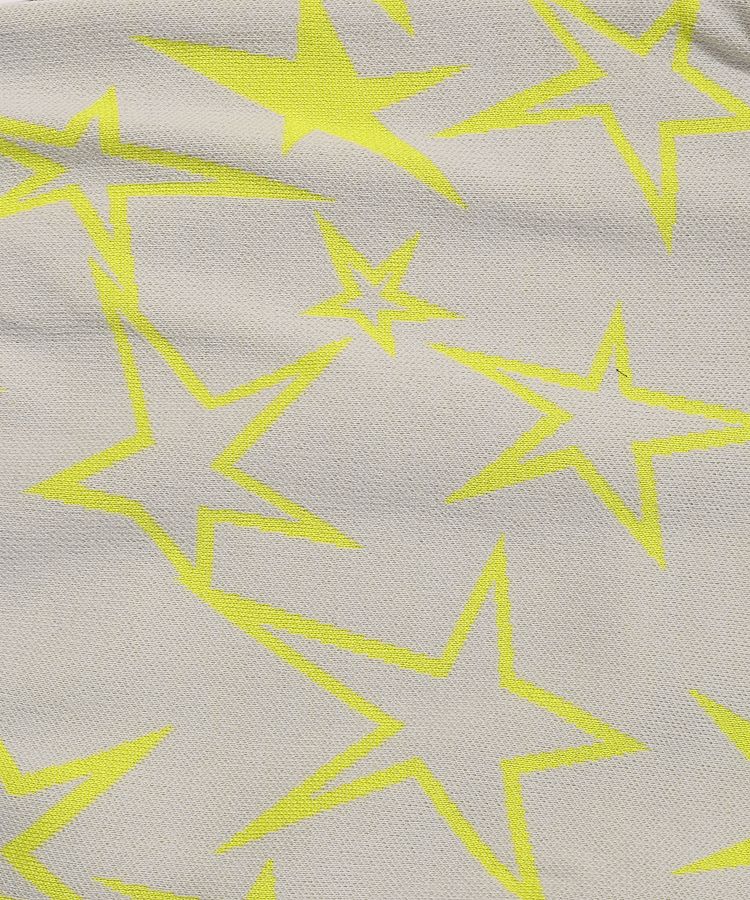 パーリーゲイツ PG バックロゴ星柄ジャガードハイネックニット