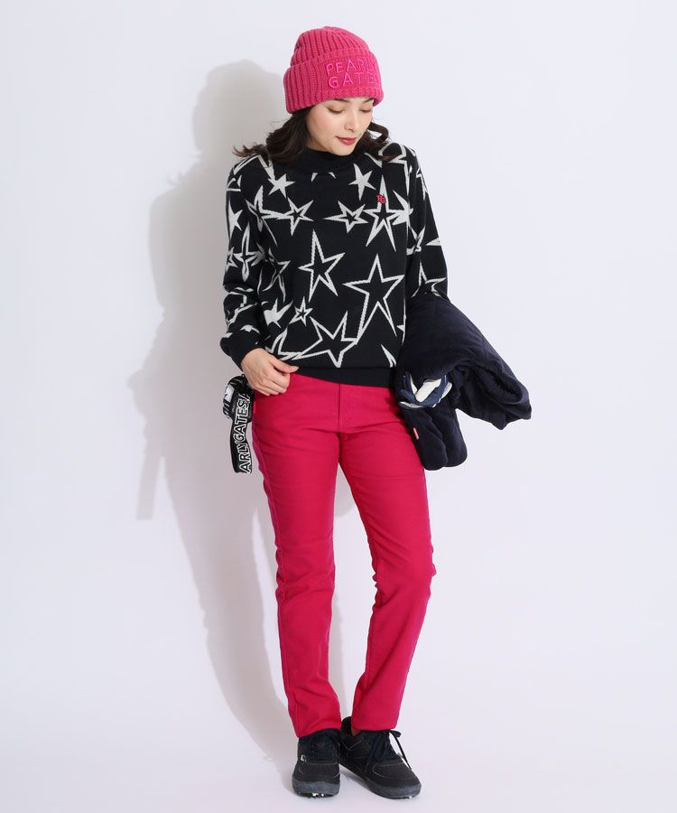 パーリーゲイツ PG 【抗菌】オーガニックコットン起毛ロングパンツ