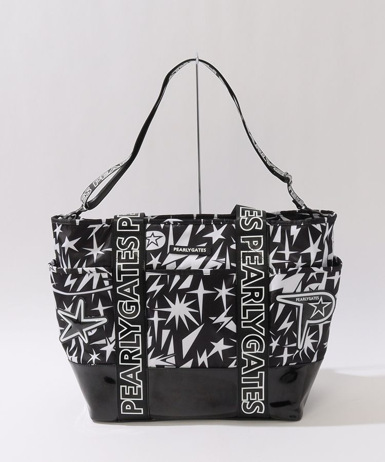 パーリーゲイツ PG ギザ星柄2WAYエナメル切替トートバッグ レディース
