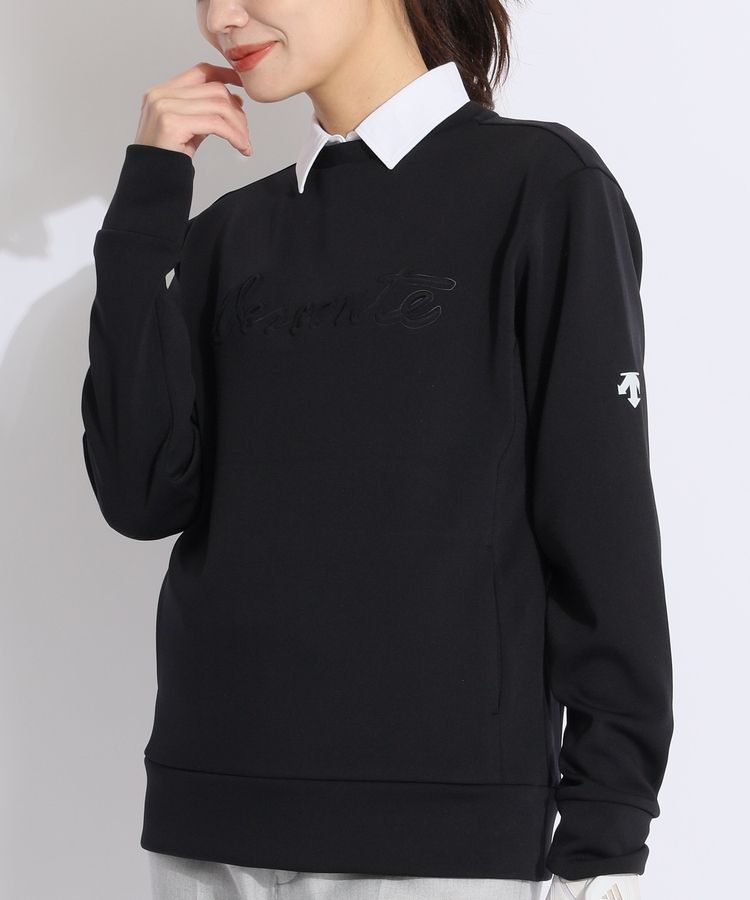 美品　デサントゴルフ　プルオーバー デサントゴルフ DE 【ストレッチ】立体ロゴダンボールプル