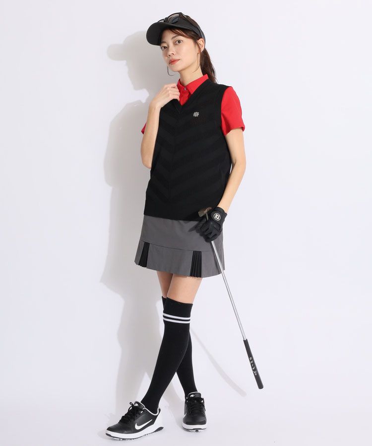 セントアンドリュース SA 【接触冷感】裾デザインプリーツナイロン