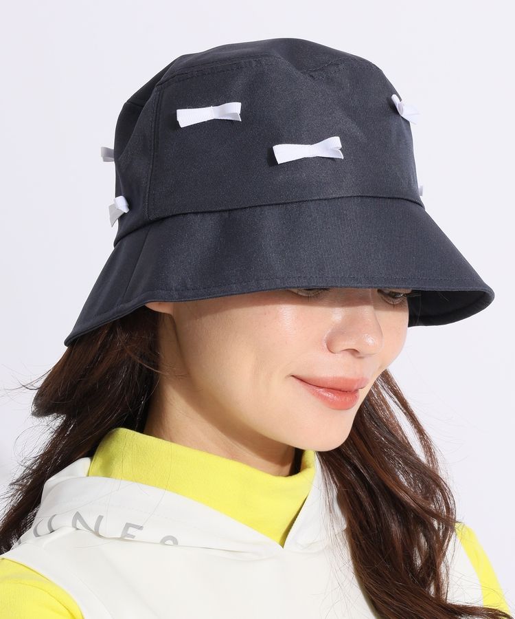 ジャックバニー JB リボンモチーフバケットハット レディースゴルフ