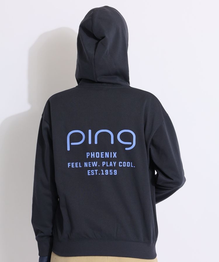 PING ピン UV 抗菌防臭 吸水速乾 接触冷感 パーカー レディス