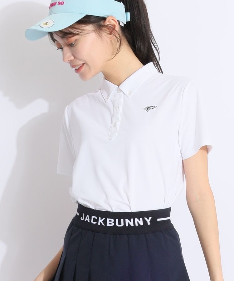 ビームスゴルフ BE 【ストレッチUV】バックタック鹿の子半袖ポロシャツ