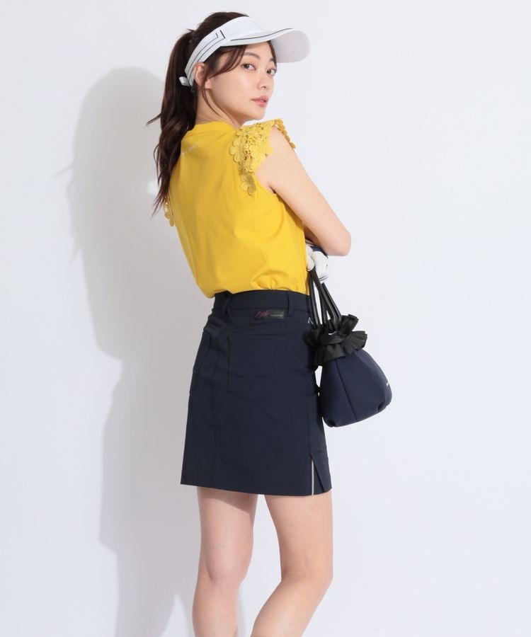 値下げ★超美品★ランバンスポール　ネイビー　ゴルフサンバイザー　1回のみ着用 値下げ☆超美品☆ランバンスポール ネイビー ゴルフサンバイザー