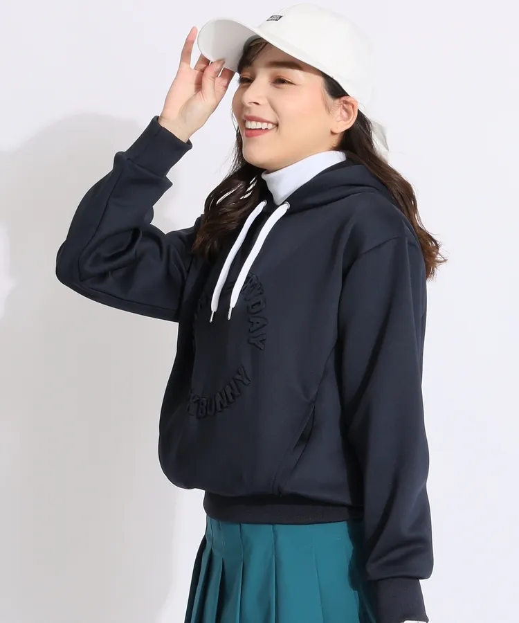 ジャックバニー JB 立体サークルロゴダンボールパーカー レディース