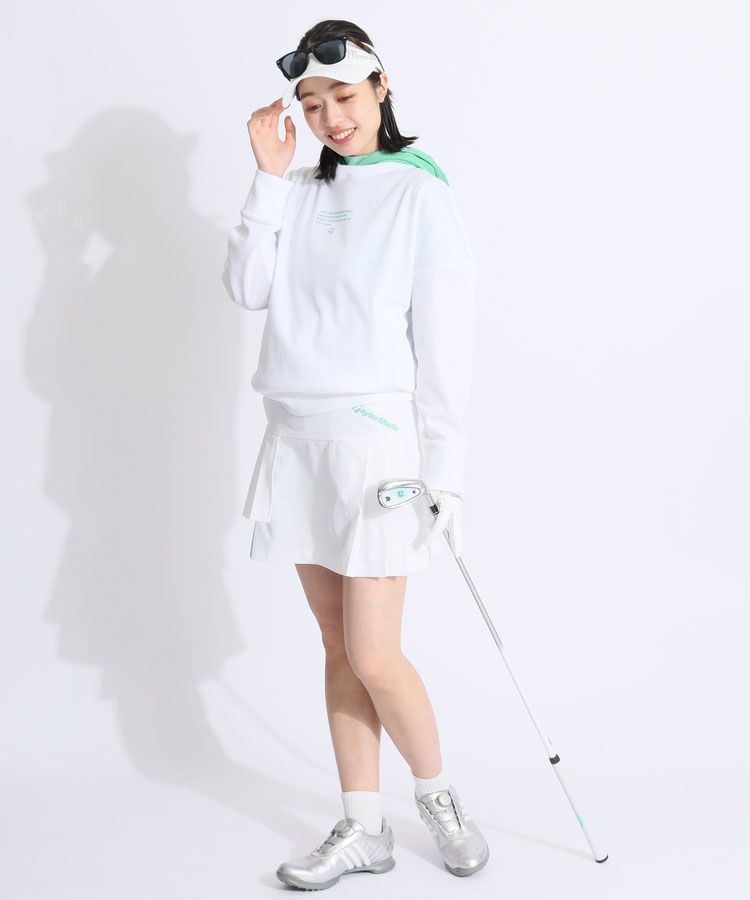 【新品タグ付】テーラーメイドゴルフレディース上下セットアップ　プリーツスカート 新品タグ付】テーラーメイドゴルフレディース上下セットアップM