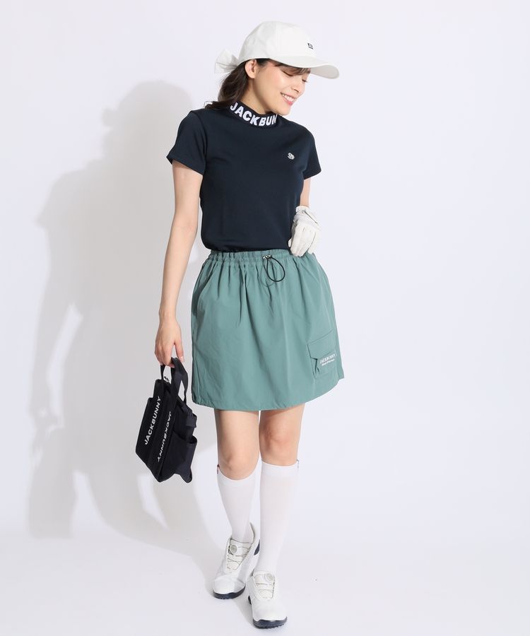 ジャックバニー JB 【吸水速乾】ダブルフェイスカノコ半袖モックネック