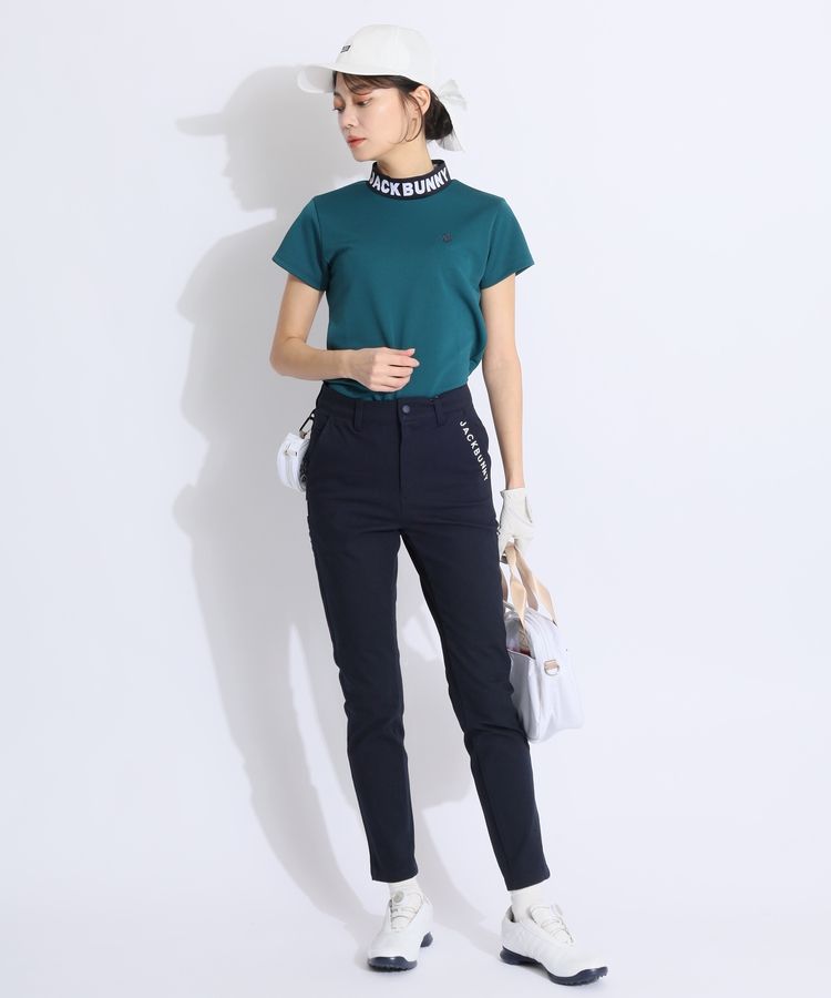 ジャックバニー JB 【吸水速乾】ダブルフェイスカノコ半袖モックネック