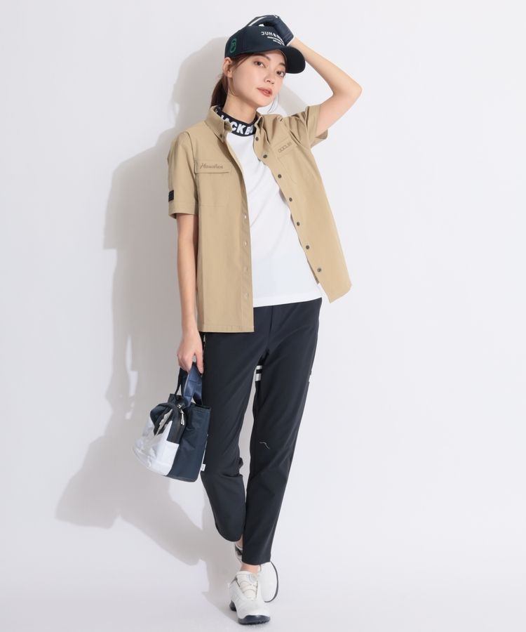 ジャックバニー JB 【吸水速乾】ダブルフェイスカノコ半袖モック