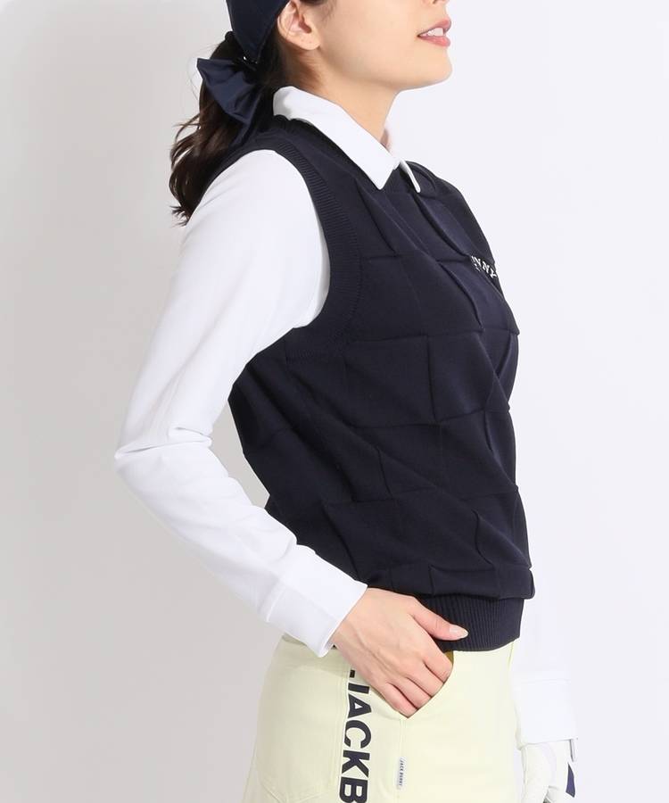 JB ブロックチェック天竺ニットベスト