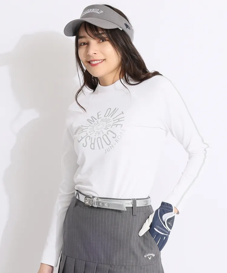 PG ロゴ入りホワイトベルト PEARLY GATES ベルト 「PEARLY GATES」SUPER LOGO レザーベルト