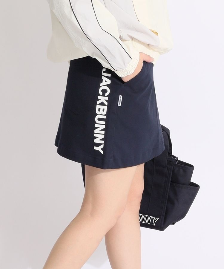 ジャックバニー JB 一体型ぺチパンツ付バックロゴプリント台形スカート