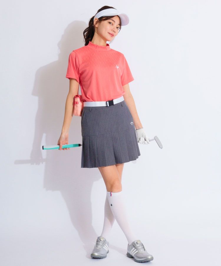 キャロウェイ CA 【ストレッチ】バックロゴピンストライププリーツ