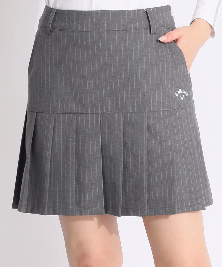キャロウェイ CA 【ストレッチ】バックロゴピンストライププリーツ
