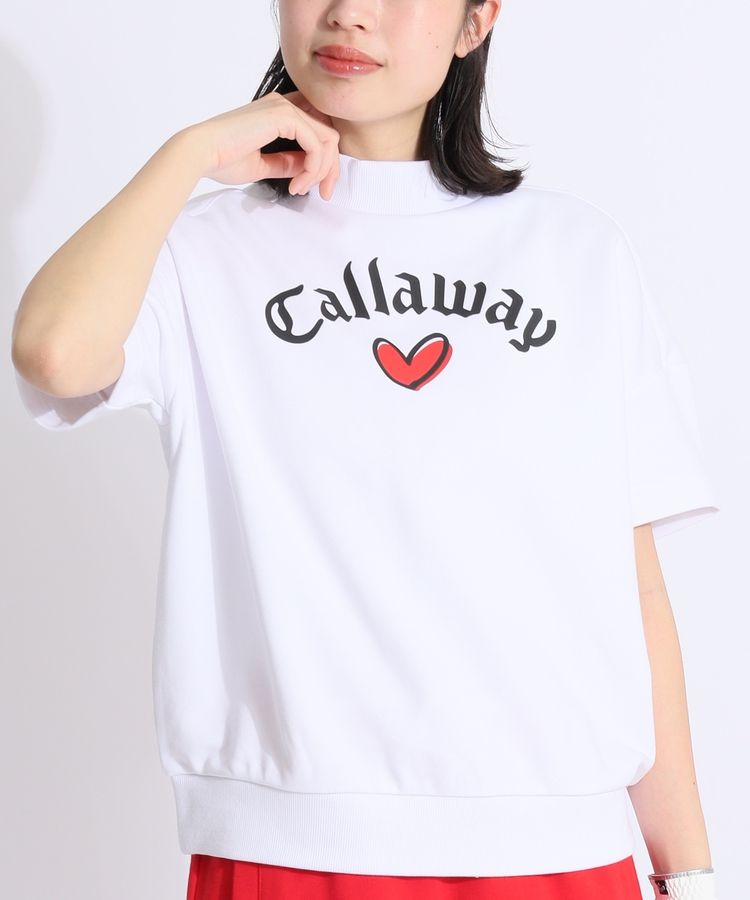 キャロウェイ CA 【LOVECALLAWAY】スウェット半袖プルオーバー