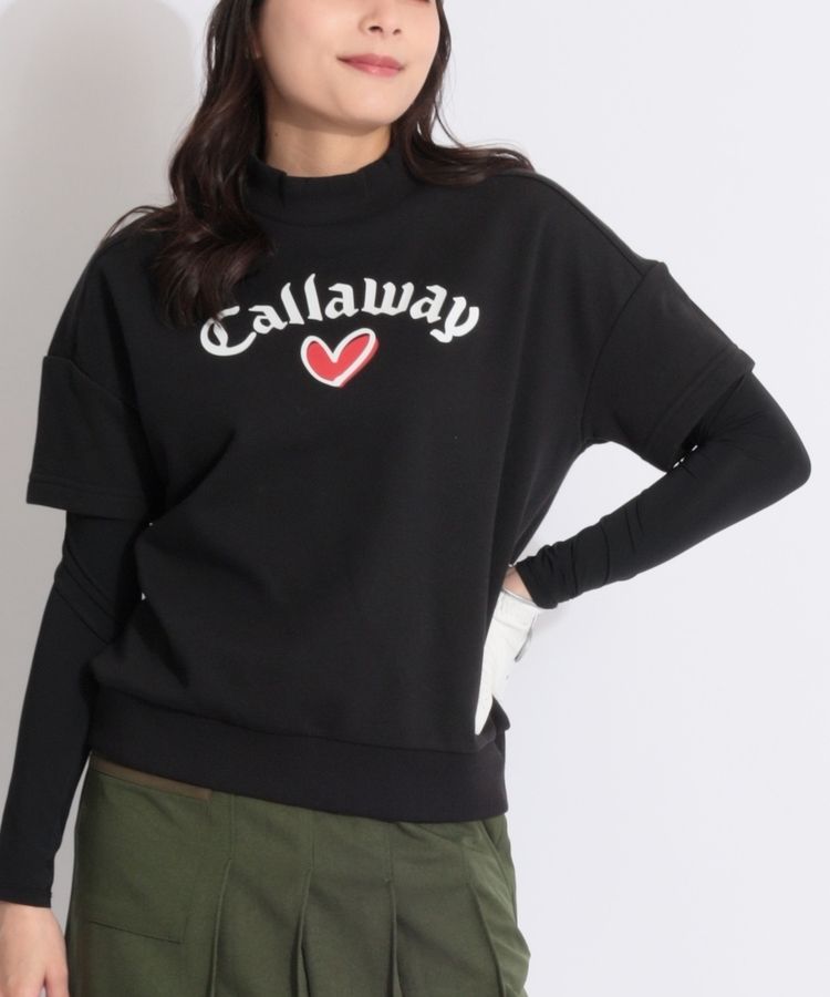 キャロウェイ CA 【LOVECALLAWAY】スウェット半袖プルオーバー