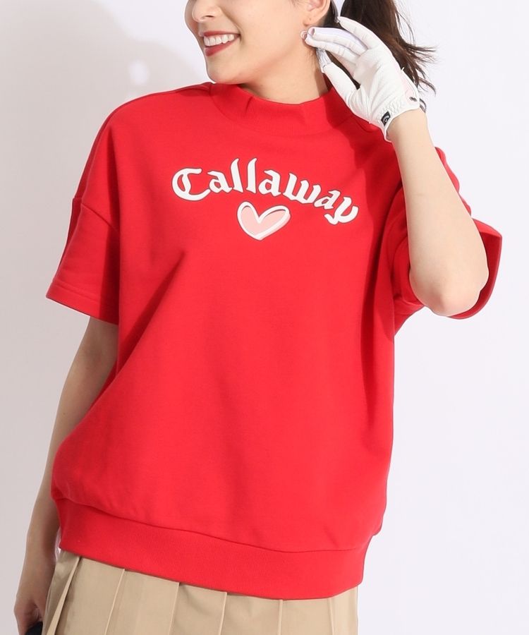 キャロウェイ CA 【LOVECALLAWAY】スウェット半袖プルオーバー
