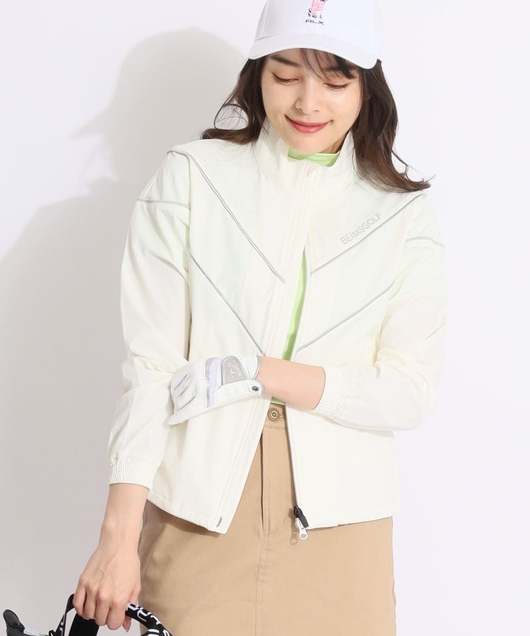 ビームスゴルフ BE 【撥水】パイピングラインブルゾン