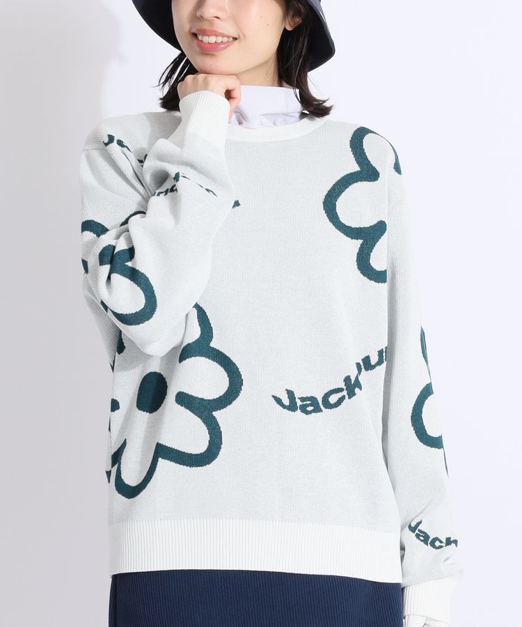 ジャックバニー JB ジャガードプルオーバークルーネックニット