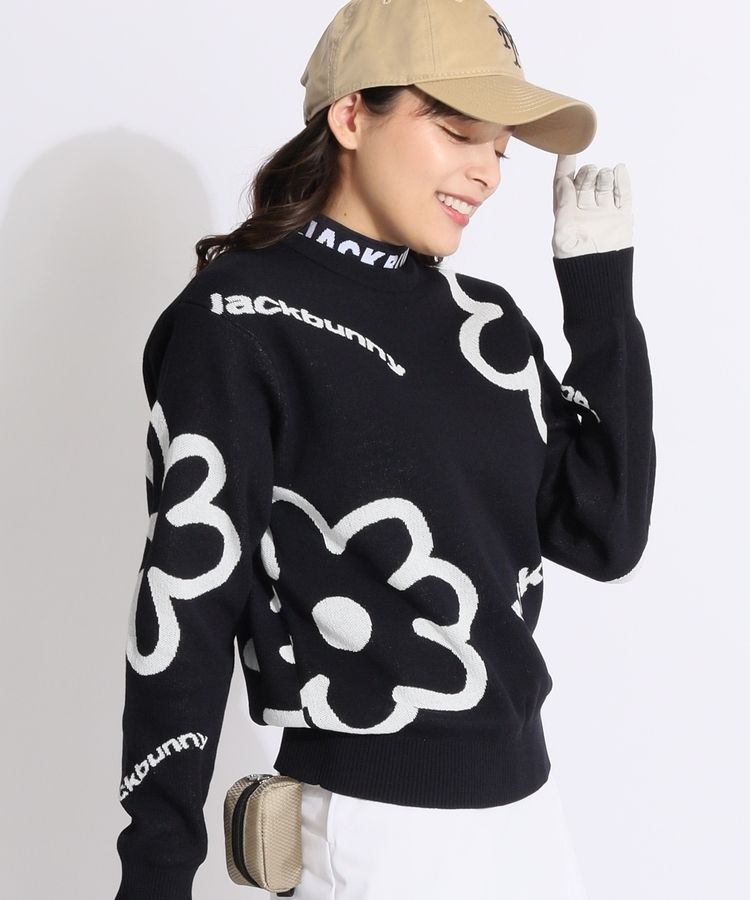 ジャックバニー JB ジャガードプルオーバークルーネックニット