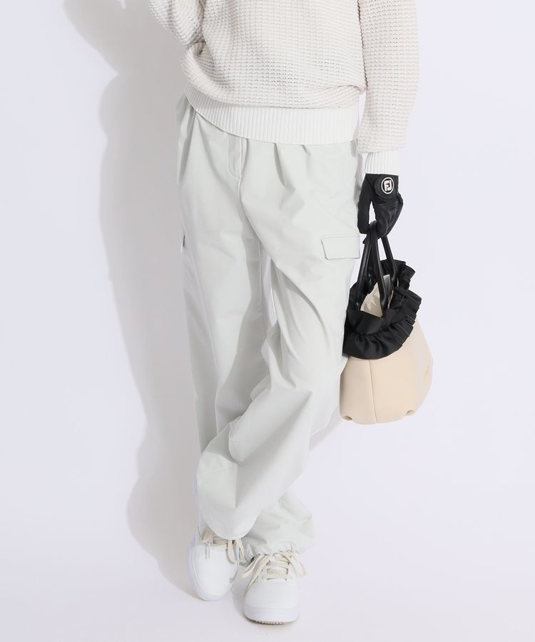 【新品未使用品】LANVIN スポール 撥水 Lサイズ アイボリー ランバン スポール LV 【吸汗ストレッチ】裾ドロスト付ワークポケット