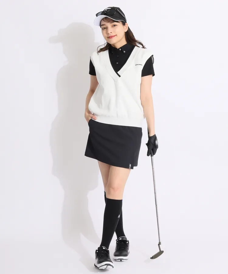 ビームスゴルフ　レディースポロセット ビームスゴルフの半袖ポロシャツを使ったスタイリング