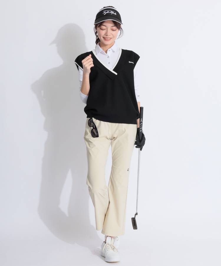 テーラーメイドゴルフ TG 【ストレッチ】Vネックワイドリブベスト