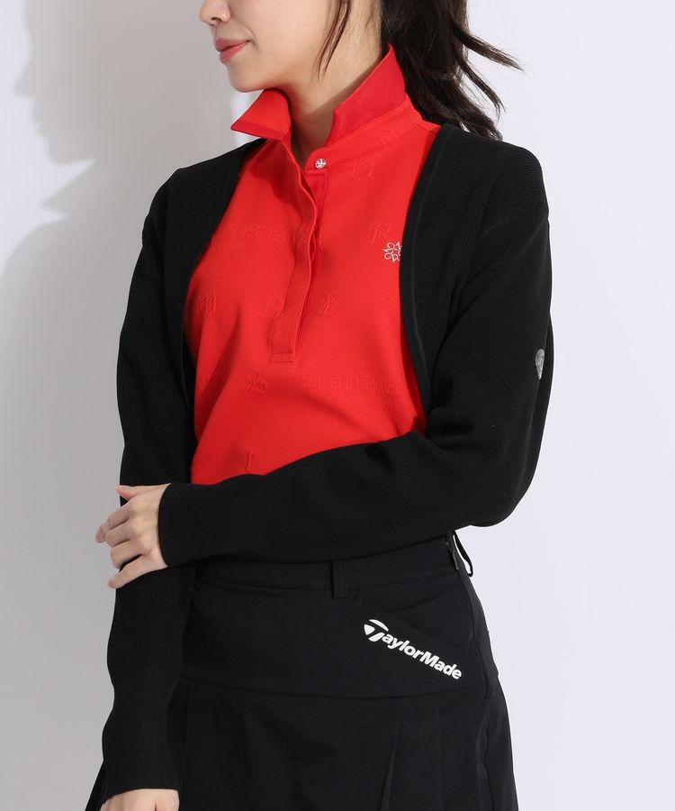 ランバン スポール LV 【UPF50+】バックロゴボレロ型ニット