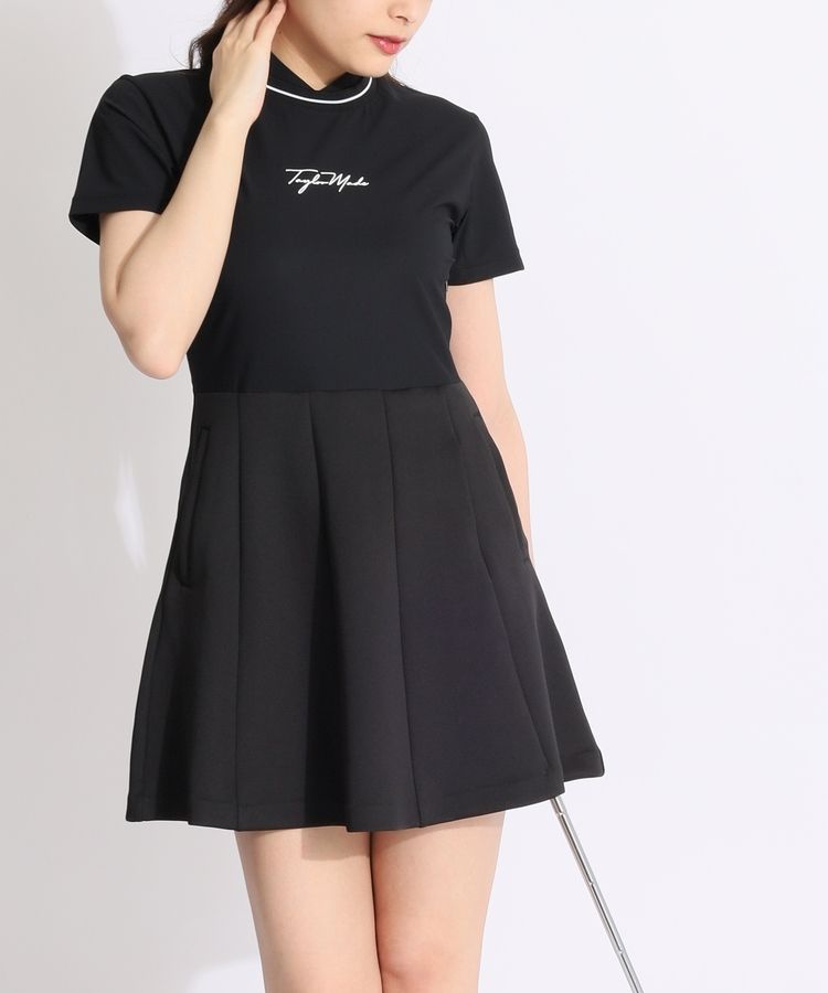 テーラーメイドゴルフ TG 【UVストレッチ】異素材切替フレアワンピース