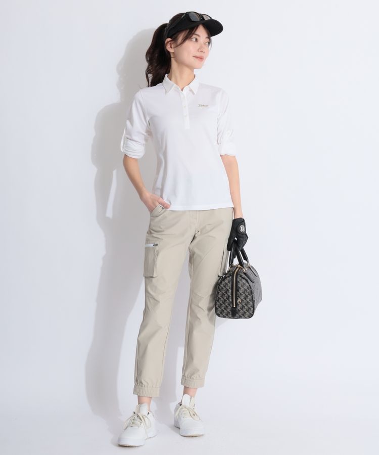 デサントゴルフ 春夏 ストレッチジョガーパンツ レディース DG5SLP02L デサントゴルフ DE 【撥水ストレッチ】CORDURAカーゴジョガー