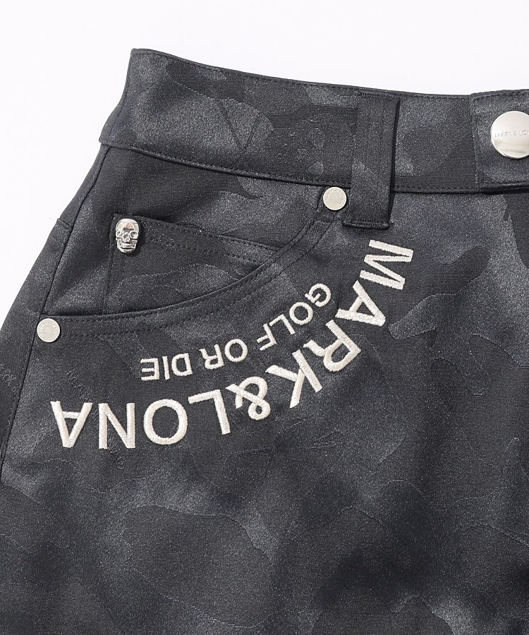 MARK&amp;LONA - マーク＆ロナ 一体型ペチパンツ◆艶スカルカモフラスカート完売商品 完売商品マーク＆ロナ 一体型ペチパンツ◇艶スカルカモフラ