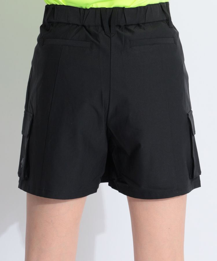 DESCENTE ゴルフ ショートパンツ レディース S 黒 デサントゴルフ DE 【撥水ストレッチ】CORDURAカーゴショート