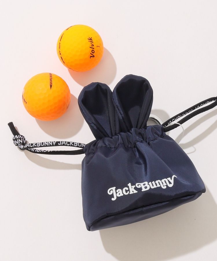 ジャックバニー JB カラビナ付きうさ耳ボールポーチ レディース