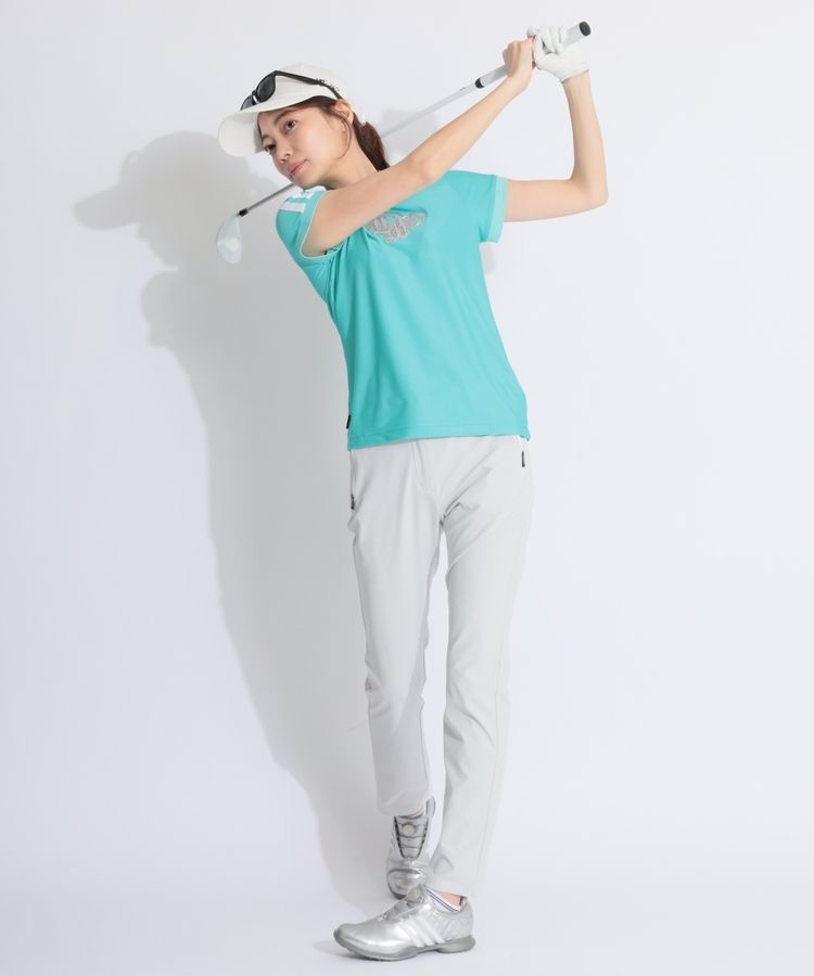 デサントゴルフ DE 【撥水ストレッチ】定番スリムロングパンツ