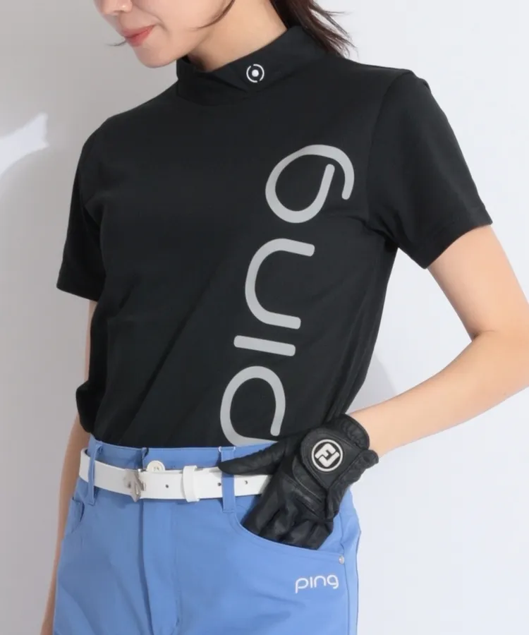 ping ゴルフ　セットアップ　レディース　モックネック　パンツ　M ブラック ピン レディース | スポーツ用品はスーパースポーツゼビオ